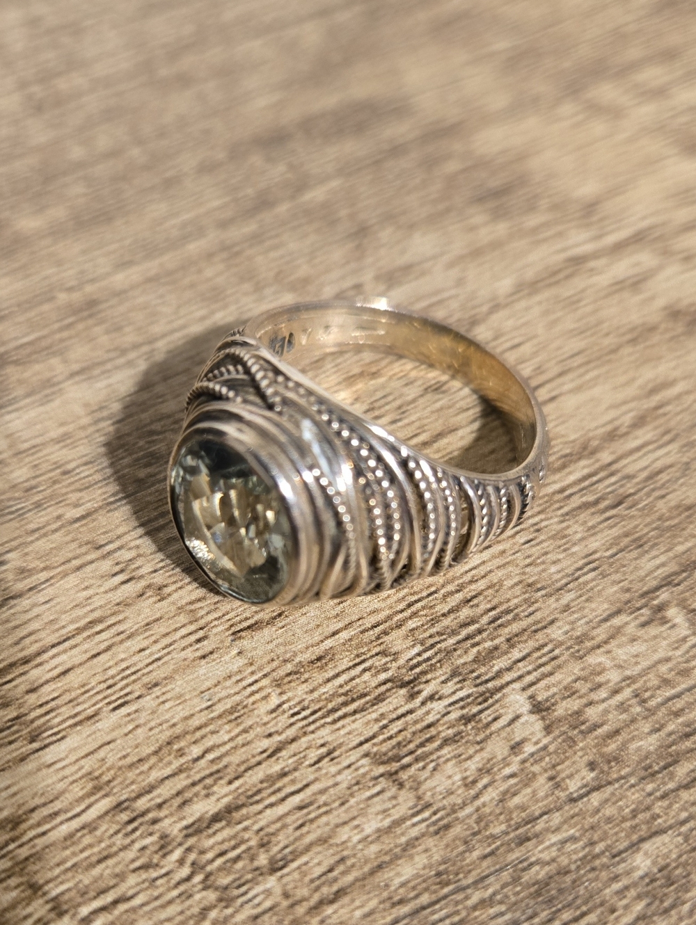 Quartz And Sterling Ring